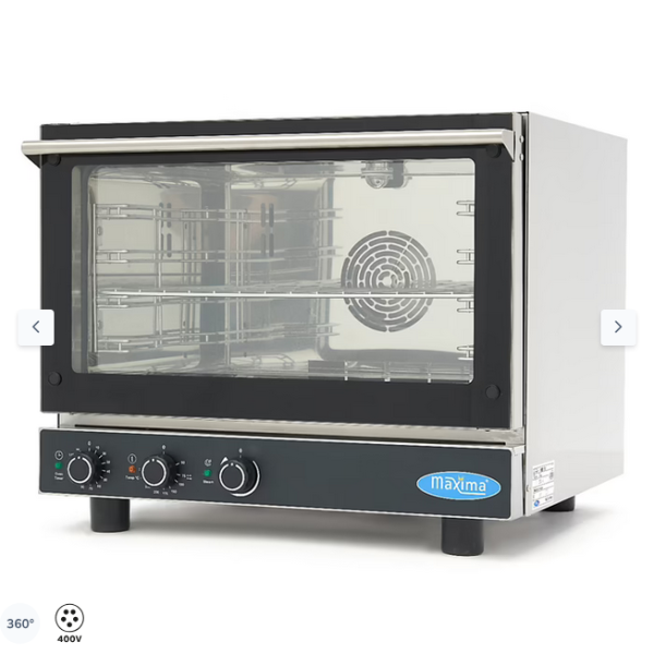  Φούρνος συνδυασμένου ατμού - Χωράει 4 δίσκους (1/1 GN / 60 x 40 cm) - Αναλογικός - 400V